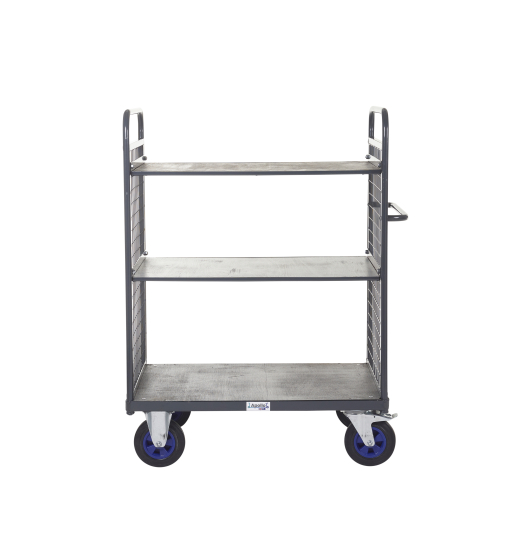 Heavy Duty Distribution Trolley with 3 Adjustable Shelves - Image 3