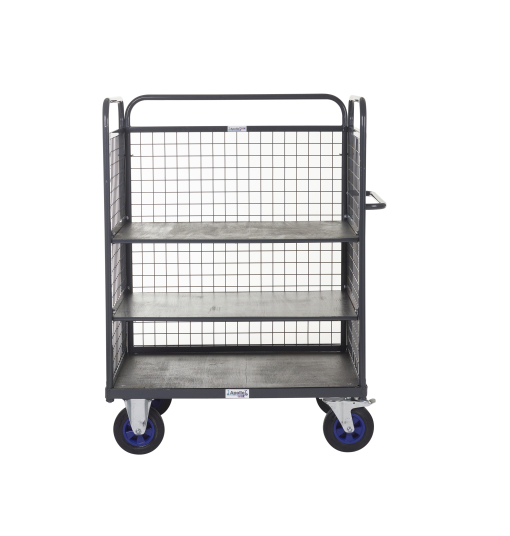 Heavy Duty Distribution Trolley with 3 Adjustable Shelves - Image 8