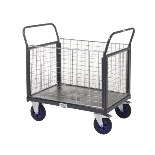 Apollo Zinc Plated Mesh Sided Platform Trolley - Image 3
