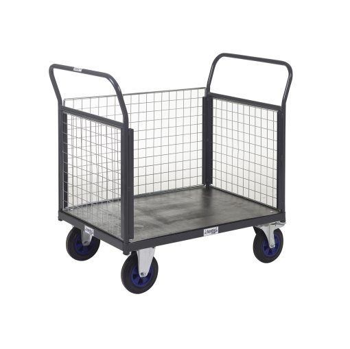 Apollo Zinc Plated Mesh Sided Platform Trolley